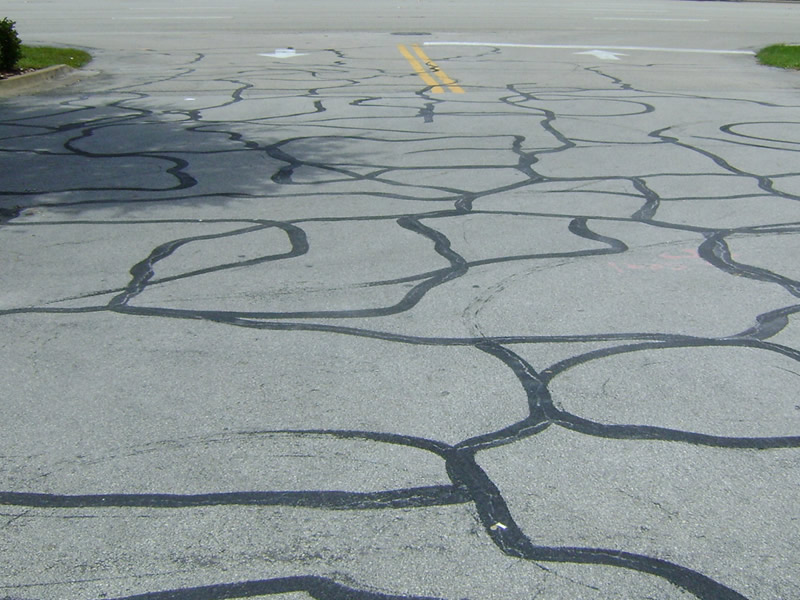 Filling Parking Lot Cracks Before Winter