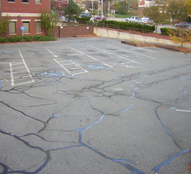 Parking Lot Crack Sealing