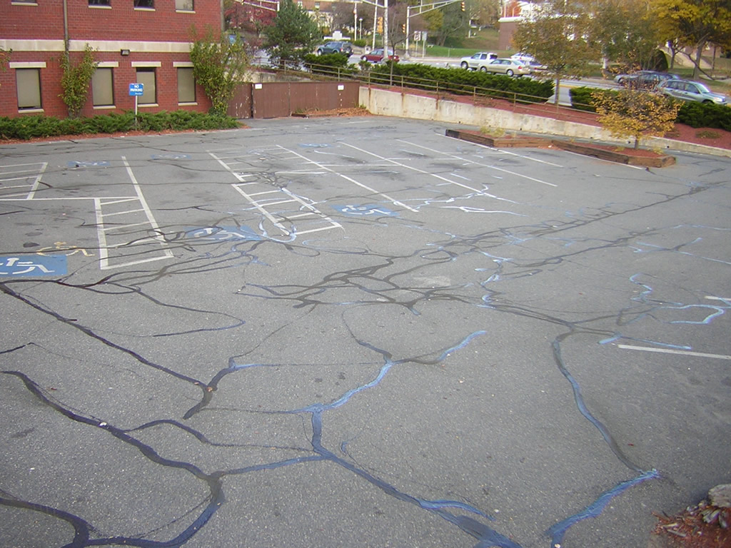 Parking Lot Crack Sealing