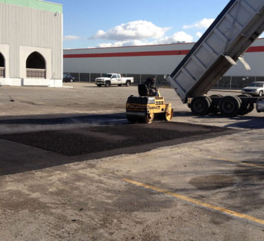 Parking Lot Section Removal and Paving