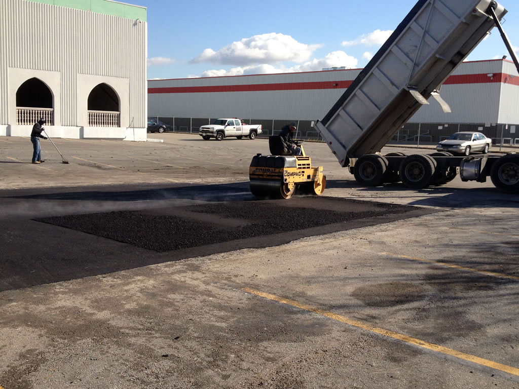 Parking Lot Section Removal and Paving