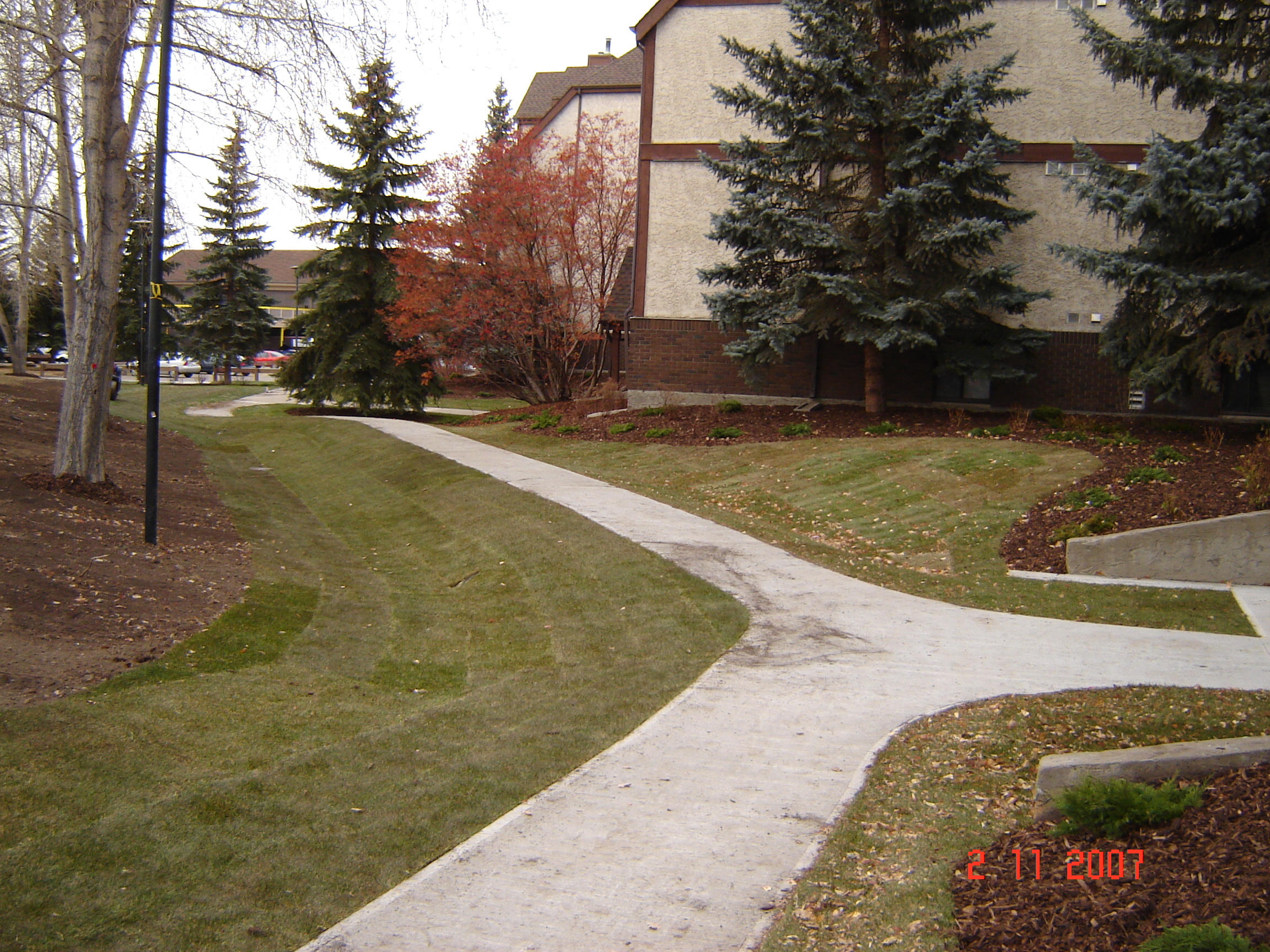 Sidewalk and Curb